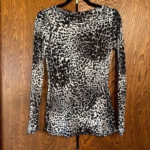 Sheer Express Leopard Print Top